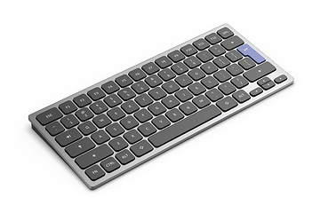 Image showing Modern wireless keyboard