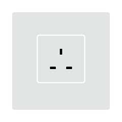 Image showing Great Britain Electrical Socket Icon