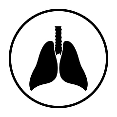 Image showing Human Lungs Icon