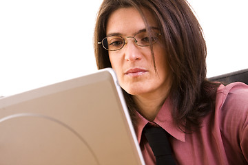 Image showing businesswoman working