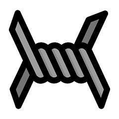 Image showing Barbed Wire Icon