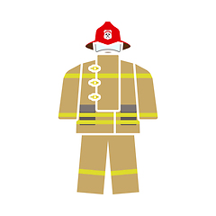 Image showing Fire Service Uniform Icon