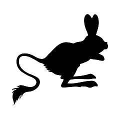 Image showing Big Jerboa Silhouette