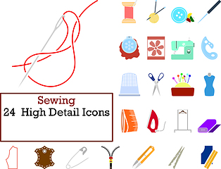 Image showing Sewing Icon Set