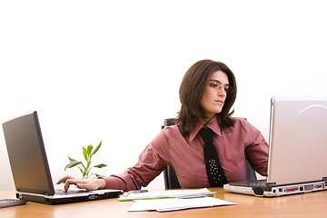 Image showing businesswoman working