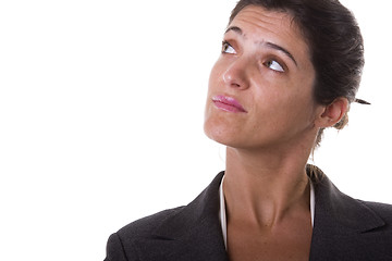 Image showing businesswoman thinking