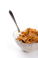 Image showing cornflakes with milk