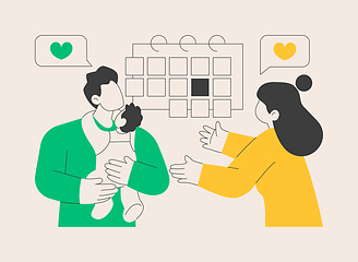 Image showing Parental leave abstract concept vector illustration.