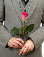 Image showing Rose and Suit