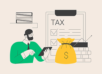 Image showing Taxable income abstract concept vector illustration.