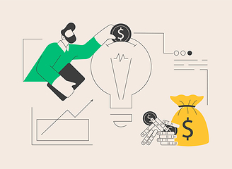 Image showing Venture investment abstract concept vector illustration.