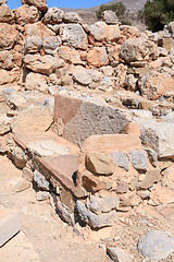 Image showing Zakros stone seat