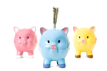 Image showing Piggy banks