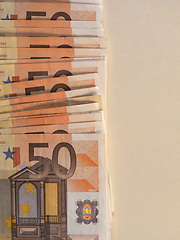 Image showing Euro (EUR) notes, European Union (EU) with copy space