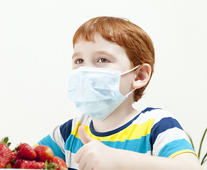 Image showing a boy in mask