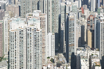 Image showing Apartment buildings in Hong Kong