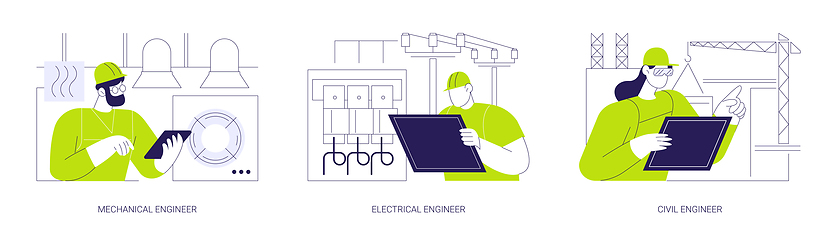 Image showing Commercial engineering abstract concept vector illustrations.
