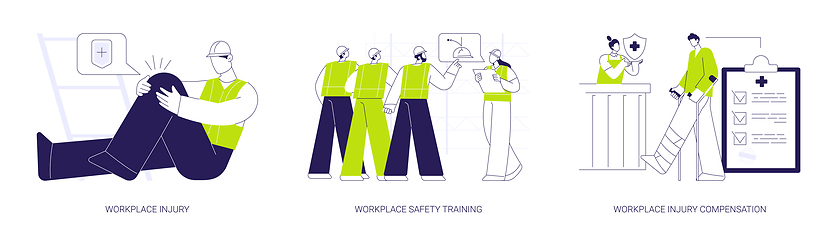 Image showing Occupational health abstract concept vector illustrations.