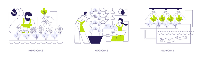 Image showing Vertical farming systems abstract concept vector illustrations.