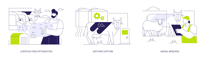 Image showing CO2 management abstract concept vector illustrations.