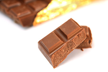 Image showing Pieces of chocolate