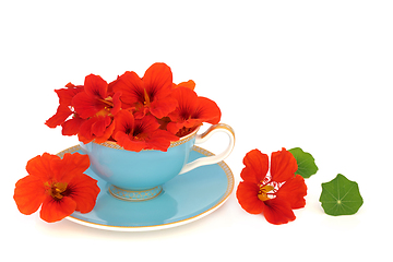 Image showing Nasturtium Flowers to Treat Colds and Flu