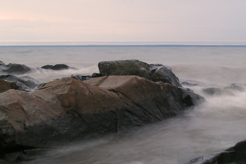 Image showing Stones in Grey Water