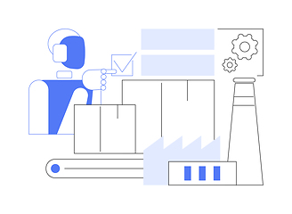 Image showing AI-Streamlined Compliance abstract concept vector illustration.