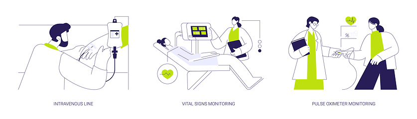 Image showing Emergency room abstract concept vector illustrations.