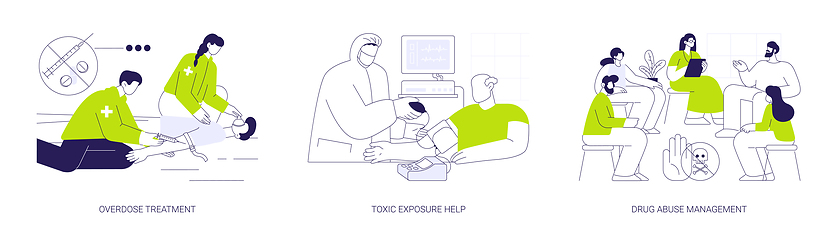 Image showing Medical toxicology abstract concept vector illustrations.