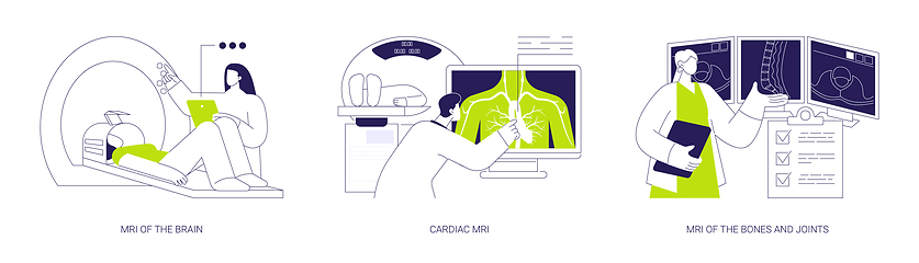 Image showing Magnetic resonance imaging abstract concept vector illustrations.