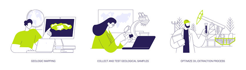 Image showing Geology abstract concept vector illustrations.