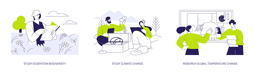 Image showing Climate studies abstract concept vector illustrations.