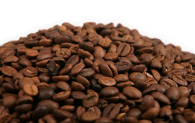Image showing Coffee beans in a heap