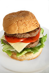 Image showing Homemade beefburger