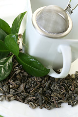 Image showing cup of green tea