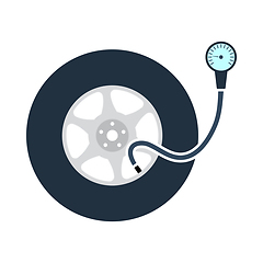Image showing Tire Pressure Gage Icon