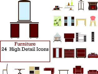 Image showing Furniture Icon Set