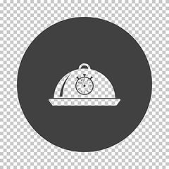 Image showing Cloche With Stopwatch Icon