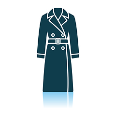 Image showing Business Woman Trench Icon