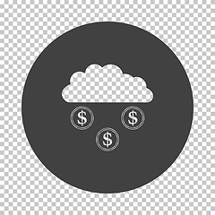 Image showing Coins Falling From Cloud Icon