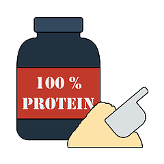 Image showing Icon Of Protein Conteiner