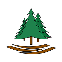 Image showing Icon Of Fir Forest