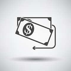 Image showing Cash Back Dollar Banknotes Icon