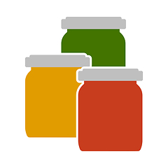 Image showing Baby Glass Jars Icon