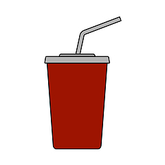 Image showing Cinema Soda Drink Icon