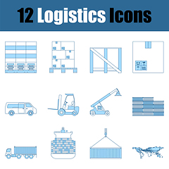 Image showing Logistics Icon Set