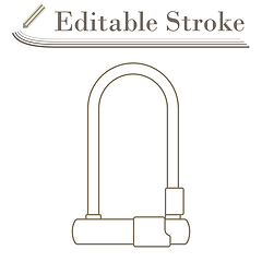 Image showing Bike Lock Icon