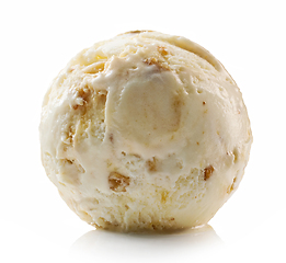 Image showing maple syrup and walnut ice cream ball