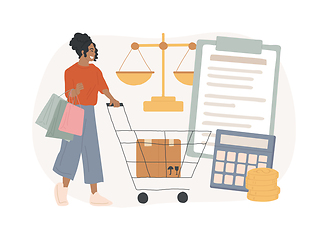 Image showing Consumer policy isolated concept vector illustration.